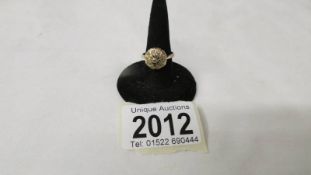 A vintage gold ring, size M, 3 grams, unmarked but possibly 14ct as matches lots 2010 and 2011.