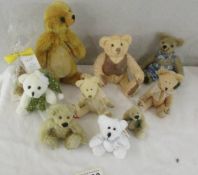 A mixed lot of small 20th century collector's bears.