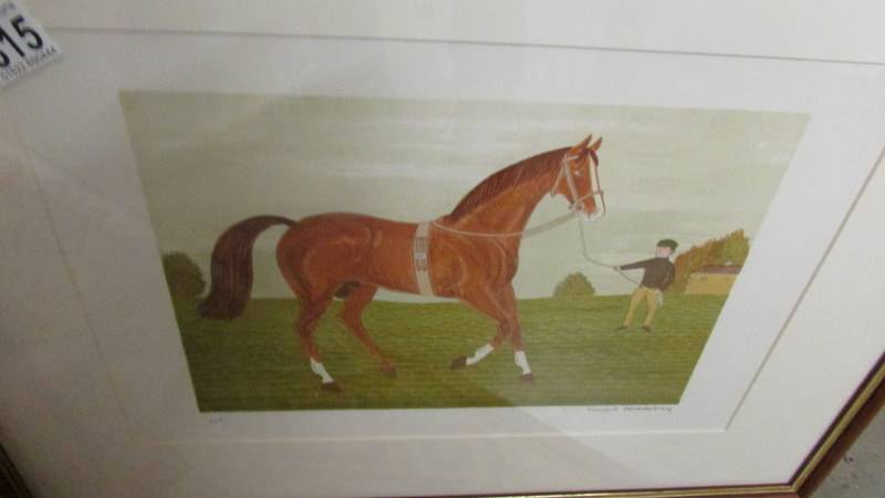 Vincent Haddelsey (1934-2010) Pair of pencil signed & numbered limited edition horse racing themed - Image 3 of 3