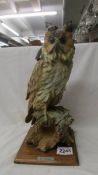 A large Guisseppe Armani long eared owl, 12" (30 cm).