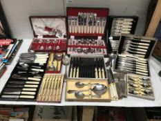 A good selection of boxed cutlery & others