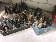 3 large boxes of 'unclean' bottles