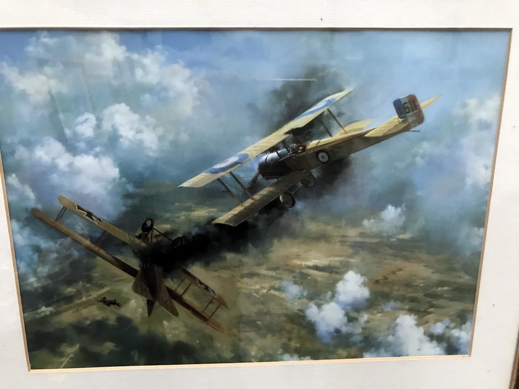 2 framed & glazed signed RAF prints, 'A Blenheim will fly again', - Image 5 of 15