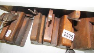 14 vintage wood working planes, in good condition.