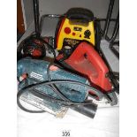 A quantity of electrical tools.
