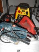 A quantity of electrical tools.