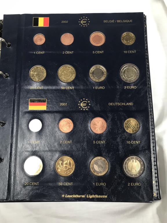 An album of Euro coins from various countries - Image 2 of 7