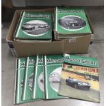 A box of 1950's motor sport car magazines