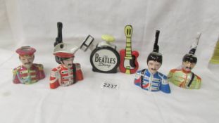 A Lorna Baily "The Beatle's Story" comprising drum set with guitars and four Beatle's torsos,