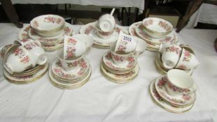 Approximately 70 pieces of Colclough floral decorated tea ware.