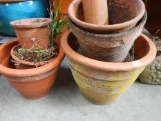 A quantity of terracotta pots.