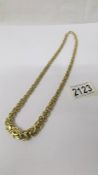 A 9ct gold neck chain (14.7 grams).