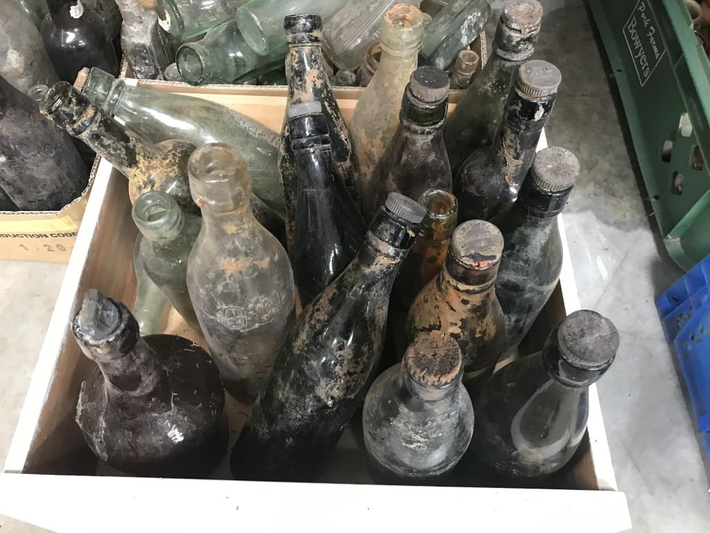 A very large lot of bottles (6 boxes) mostly with names etc. - Image 2 of 7