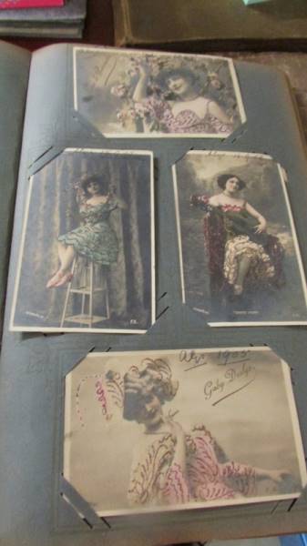 Two albums of vintage postcards (approximately 220).