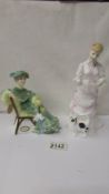 Two Royal Doulton figurines - Ascot HN2356 and Lucy HN3858.