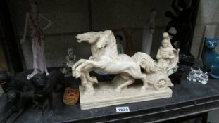 A mixed lot of interesting ceramics including animals, figures, cottage etc.