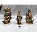 6 vintage Hummel & Goebel figurines
