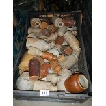 A box of stoneware jars etc., need a good clean.