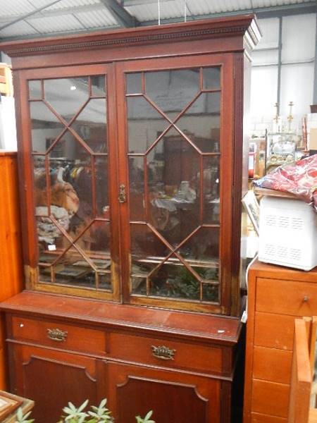 A Victorian glazed dresser.