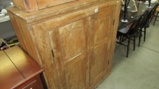 A Victorian pine 2 door cupboard, 104 x 45 x 122 cm high.