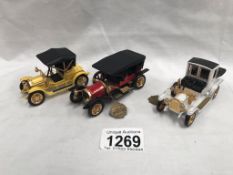3 rare Matchbox models of yesteryear 40th anniversary issues (unboxed)