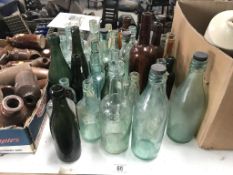 A good selection of clean decorative bottles