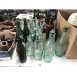 A good selection of clean decorative bottles