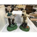 A Wallace & Gromit Aardman Animations Ltd garden figures