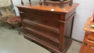 A 19th century mahogany 4 drawer chest.