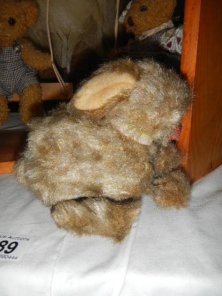 An old key wind rabbit, Teddy bears etc. - Image 2 of 3