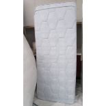 A single mattress and base, in clean condition.