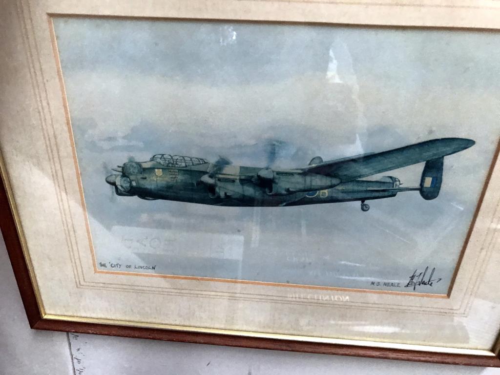 2 framed & glazed signed RAF prints, 'A Blenheim will fly again', - Image 9 of 15