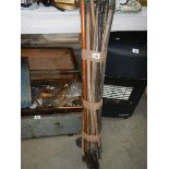A quantity of chimney sweep rods (no brush).