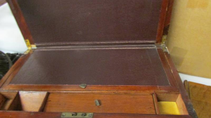 A mahogany writing box. - Image 2 of 2