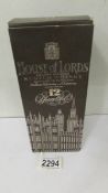 A 1980's boxed House of Lords 12 year old Whisky.