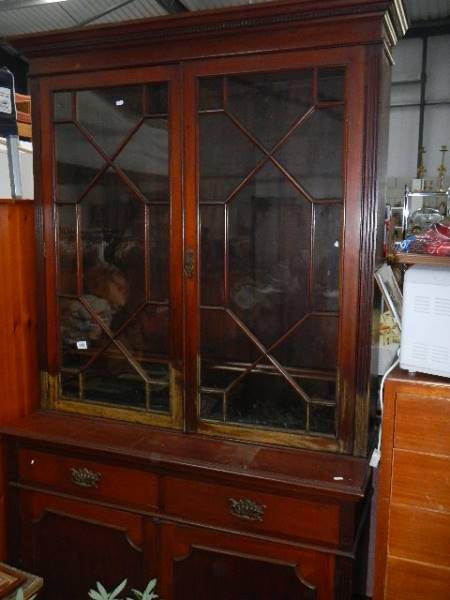 A Victorian glazed dresser. - Image 2 of 2