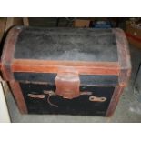 An old domed top box, a/f.