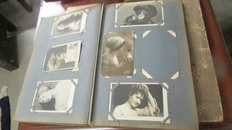 Two albums of vintage postcards (approximately 220). - Image 4 of 17