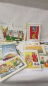 A mixed lot of old and modern humorous postcards.