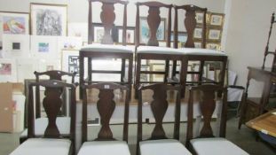 A good set of 8 dining chairs.