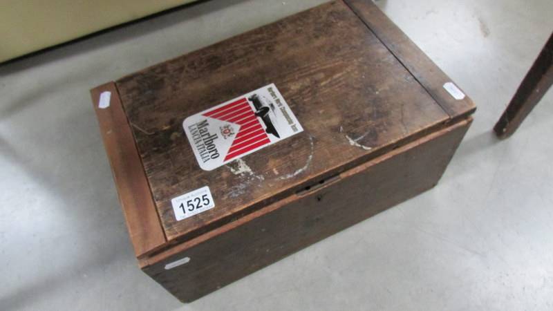 A vintage pine box of Meccano.
