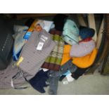 A mixed lot of clothing including jumpers.