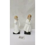 Two Royal Doulton figurines - Darling HN1985 and Bedtime HN1978.