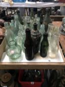 A mixed lot of vintage bottles