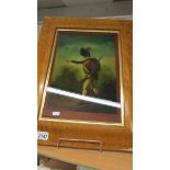 A framed and glazed study of a Light Infantry Man.