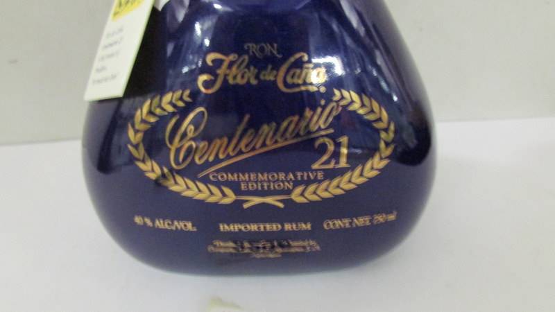 A commemorative edition 21 bottle of Flor De Cana rum. - Image 2 of 2