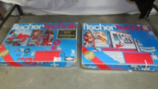 2 vintage French Fischer Technic Meccano type construction sets.
