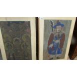 An excellent pair of late 18/early 19 century Chinese watercolour paintings, unsigned.