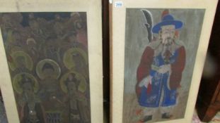 An excellent pair of late 18/early 19 century Chinese watercolour paintings, unsigned.