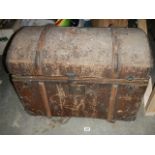 An old domed top box, a/f.